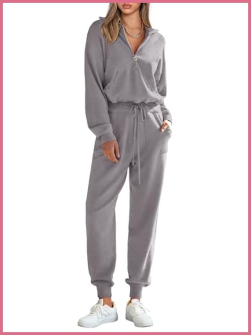Women's 2 Piece Sweatsuit Set Knit Pullover & Jogger Pants Loungewear